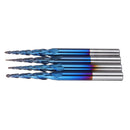 Drillpro NACO-blue R0.25/ R0.5/ R0.75/ R1.0 *20.5*D4*50 2 Flutes Ball Nose Milling Cutter