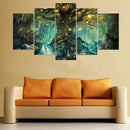 5Pcs Tree of Life Wall Art Hanging Decor Canvas Print Large Painting Pictures Paper