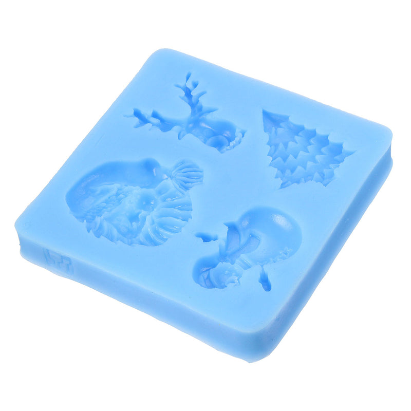 3D Christmas New Year House Silicone Fondant Mould Baking Chocolate Sugarcraft