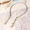 Sweet Hair Band Elegant Pearl Pendant Gemstone Fake Earrings Headbrand Hair Accessories for Women