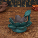 LED Ceramic Backflow Incense Waterfall Smoke Incense Burner Censer Holder Home Decorations