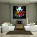 Miico Hand Painted Oil Paintings Animal Panda Paintings Wall Art For Home Decoration