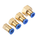 Machifit Pneumatic Connector PCF Female Thread Straight Quick Hose Joint Fittings 8-01/02/03/04
