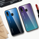 Bakeey Gradient Tempered Glass Protective Case For Samsung Galaxy M20 2019 Scratch Resistant Back Cover