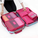 Honana HN-TB8 6Pcs Waterproof Travel Storage Bags Packing Cube Clothes Pouch Luggage Organizer