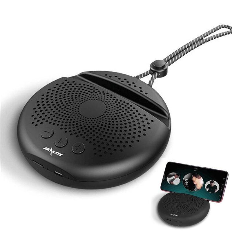 ZEALOT S24 Mini Wireless bluetooth 5.0 Speaker HiFi Heavy Bass TF Card Handsfree Subwoofer with Phone Holder
