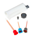 50ml 10:1 AB Glue Tube Dual Glue Cartridge Pointed Flat Screw Head Mixing Tube for Industrial Glue Applicator