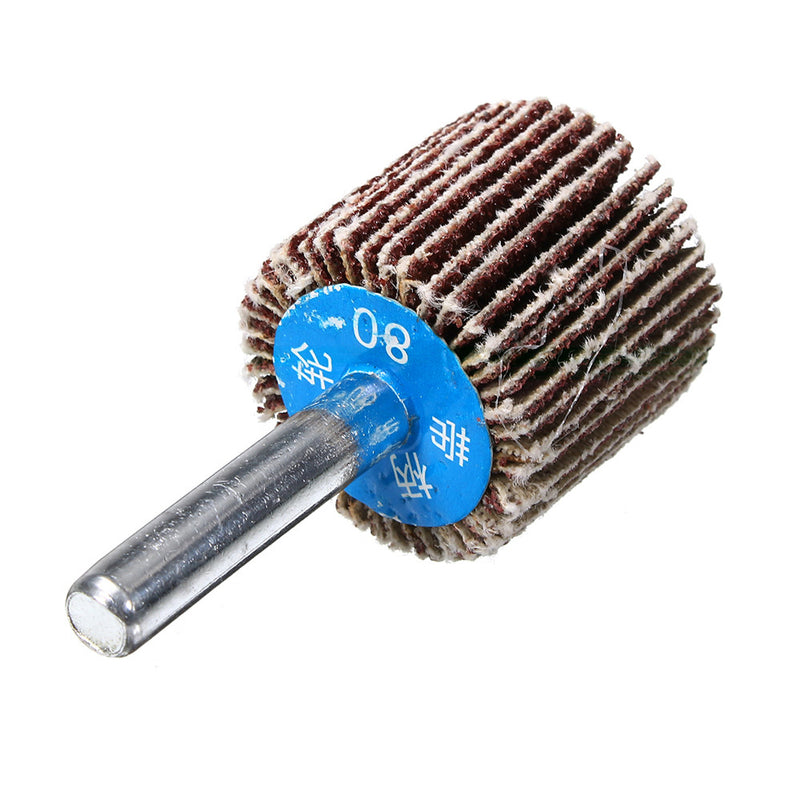 15-80mm 80 Grit Sanding Flap Wheel Disc Abrasive Grinding Wheel Accessories Tool 6mm Shank For Drill