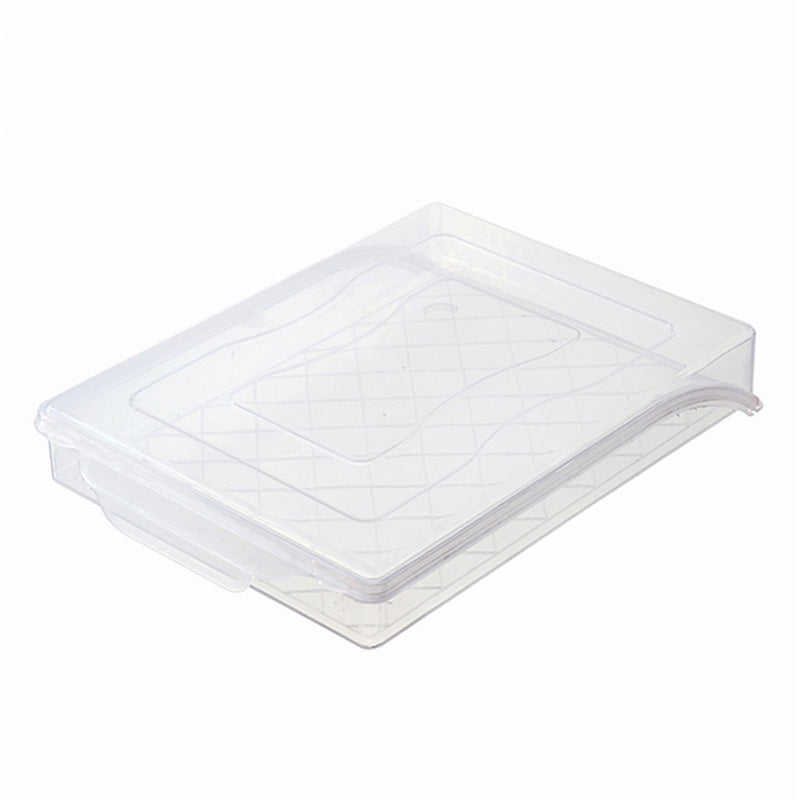Transparent Refrigerator Dumpling Kitchen Storage Box Food Rack Case Organizer with Cover