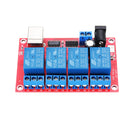 4 Channel 5V HID Driverless USB Relay USB Control Switch Computer Control Switch PC Intelligent Control Relay Module