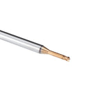 Drillpro 2 Flutes D2mm R0.2 Long Neck Ball Nose End Mill HRC60 CNC Deep Groove Milling Cutter Router Bit