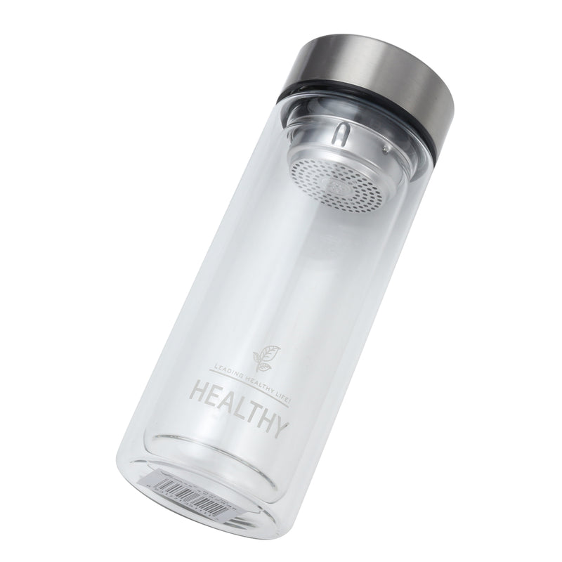 300ml Double Wall Water Glass Bottle Mug Filtration Water Bottles