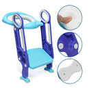 Kids Baby Toddler Potty Training Toilet Seat & Step Ladder Soft Cushion