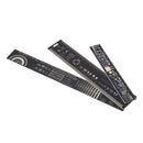 1Set 15cm 20cm 25cm Multifunctional PCB Ruler Measuring Tool Resistor Capacitor Chip IC SMD Diode Transistor Package 180 Degrees