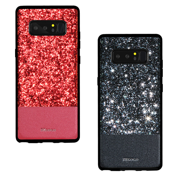 DZGOGO Diamond Bling PU Leather Protective Case for Samsung Galaxy Note 8