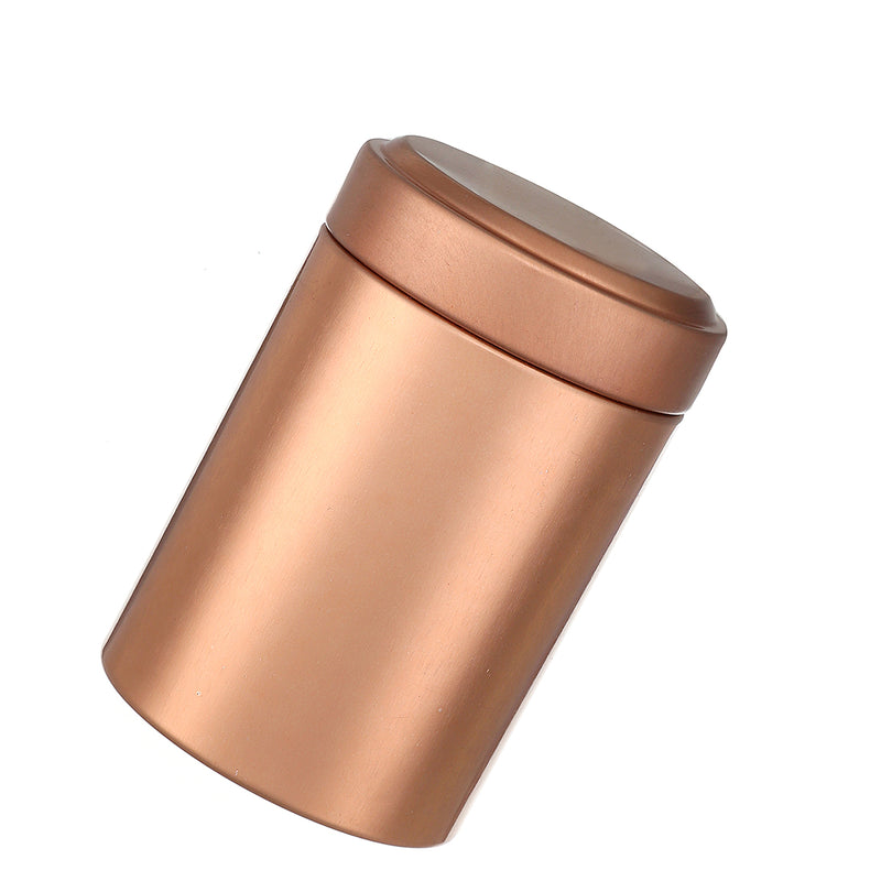 Mini Round Pocket Tea Tin Metal Canisters Container Sugar Coffee Storage Box Jar Parts Storage Box