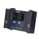 12V/24V 10A 20A 30A 40A PWM Solar Charge Controller Auto Regulator Battery LCD 4 USB
