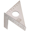 Stainless Steel Woodworking Ruler Square Layout Miter Triangle Rafter 45 Degree 90 Degree Metric Gauge Measuring Tools