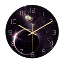 Loskii CC022 Creative Starry Pattern Wall Clock Mute Wall Clock Quartz Wall Clock For Home Office Decorations