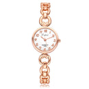 LVPAI Rhinestone Elegant Design Women Bracelet Watch Stainless Steel Quartz Watch