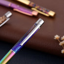 X079 1 Piece Metal 1.0mm Diamond Ballpoint Pen Crystal Color Quick Sand Smooth Writing Pens for Office School Supplies Stationery