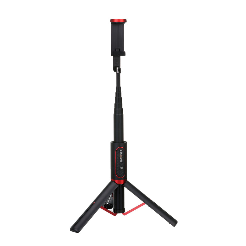 Banggood BW-BS10 Portable bluetooth Selfie Stick Hidden Phone Clamp with Retractable Tripod