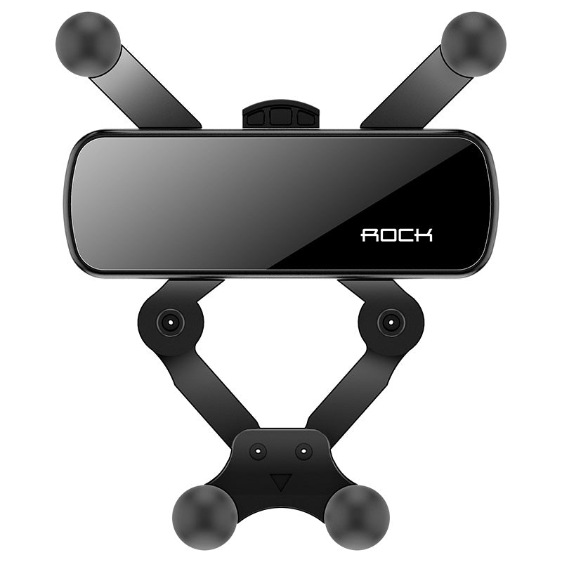 Rock Mini Gravity Linkage Automatic Linkage Air Vent Car Phone Holder For 4.5-6.5 Inch Smart Phone For iPhone 11 Pro Max For Samsung Note 10+ Xiaomi Redmi Note 8 Pro
