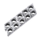 Machifit 10pcs DCGT11T302/04/08 Carbide Insert DCGT32.51 Turning Tool Blades for Aluminum