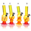 Acrylic Smoking Hoo kah Pipe Water Pipe Plastic Translucent 5.7inch Height