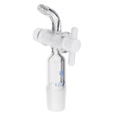 24/29Glass Adapter VacuumFlowControlAdapterwithGlassStopcockMaleGroundJointto Right AngleHoseConnection