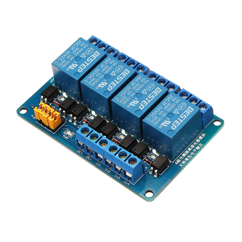 BESTEP 4 Channel 5V Relay Module High And Low Level Trigger For