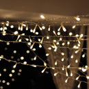 4M*0.6M Waterproof Warm White 96 LED Curtain String Light for Christmas Wedding Holiday Decor AC220V