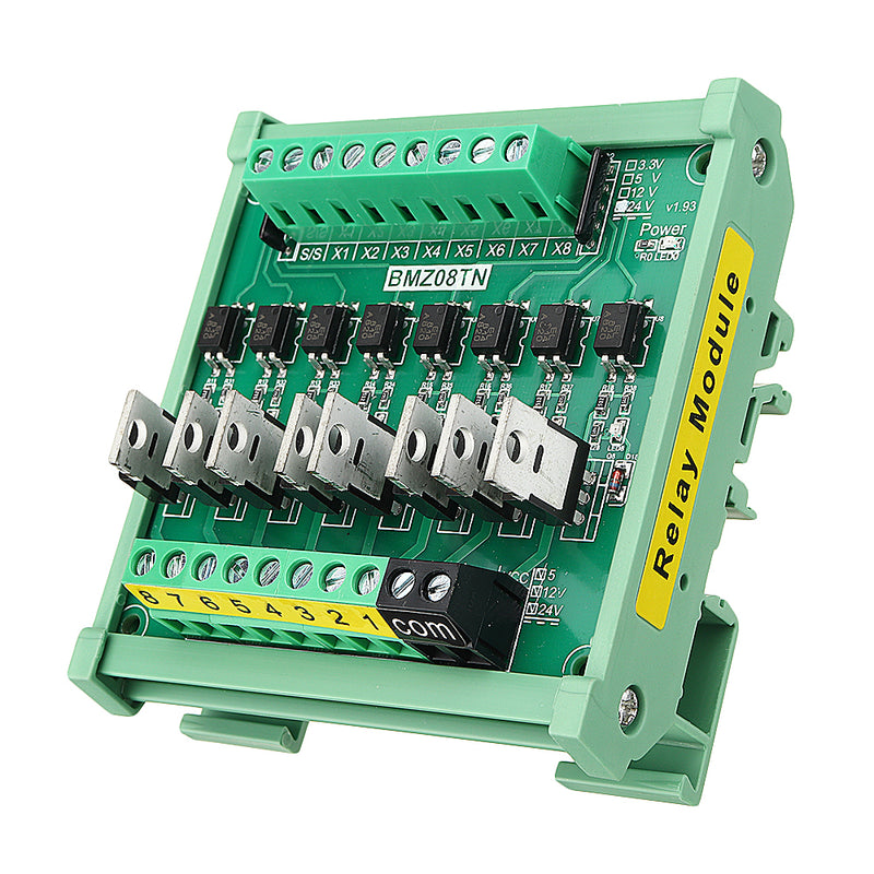 IO Card PLC Signal Amplifier Board PNP to NPN Mutual Input Optocoupler Isolation Transistor Output Low Level Relay Module