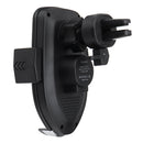 USAMS Intelligent Automatical Lock 10W Qi Wireless Fast Charge Car Mount Air Vent Holder for Mobile Phone