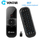 VONTAR 057 45 Keys Wireless Air Mouse Infrared Remote Control Learning Function Air Mouse with Gyroscope for Windows Android TV Box PC
