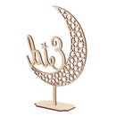 Golden Moon Stand Decorations Wood For Mosque Islam Hajj M uslim Ramadan Decor