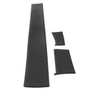 3PCS Carbon Fiber Center Dashboard Cover Trim Sticker For Honda Civic 2016 2017