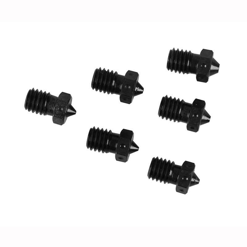 4Pcs Hardened Steel V6 Nozzles 1.75mm 0.3/0.35/0.4/0.5/0.6/0.8mm Hotend Nozzle for 3D Printer