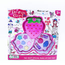 Kids Strawberry Cosmetic Princess Makeup Set Kit Eyeshadow Lip Gloss Blushes Girl Toys