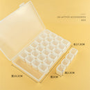 28 Slots Decoration Storage Box Plastic Bead Organizer Jewelry Box Storage Case