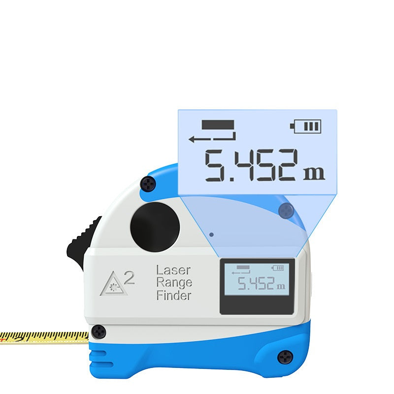 DANIU 30M Laser Rangefinder + 5M Anti-fall Steel Tape Metric and Inch Tape measure High Precision Distance Meter