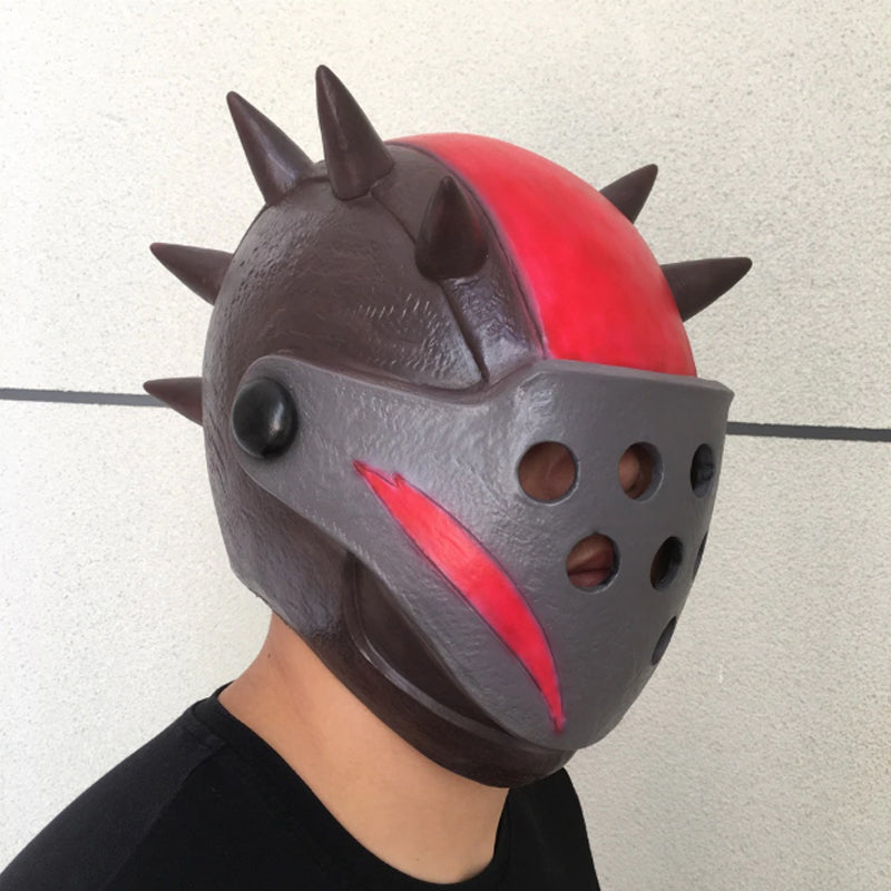 Fort Nite Latex Mask Rust Lord Cosplay Helmet Costume Prop Halloween Party