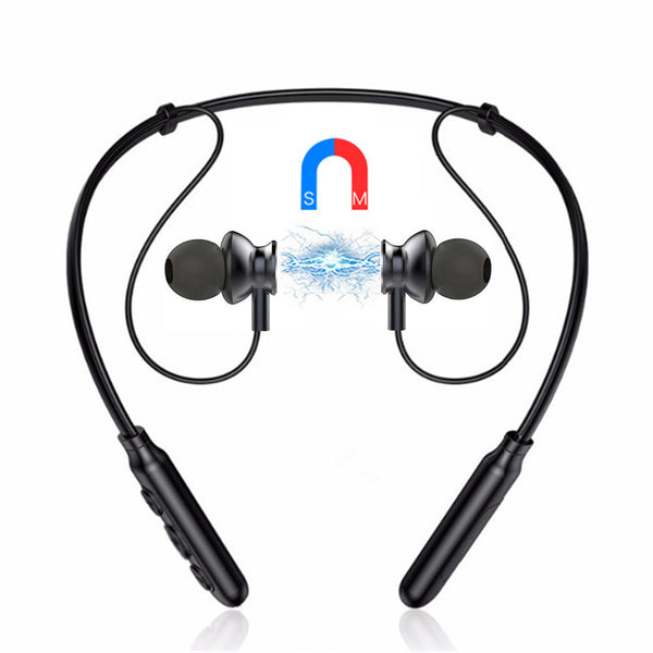 BINAI B22S Wireless bluetooth Earphone Magnetic Noise Cancelling Stereo Neckband Headphone with Mic