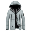Electric Heating USB Back Intelligent Winter Hooded Heated Coats Jacket Temperature Control