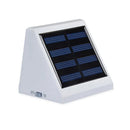 Solar Powered 4 LED Wall Light Outdoor Garden Fence Patio Door Lantern Lamp