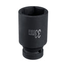 Deep Impact Socket 1/2 inch 33mm Alloy Steel Black Repair Tool