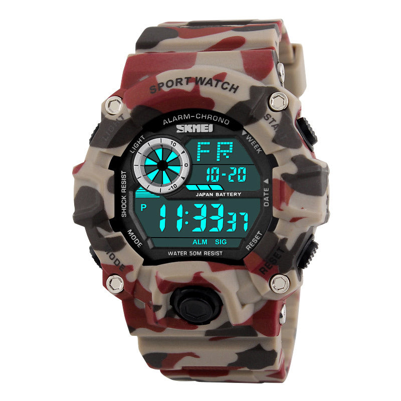 SKMEI 1019 Digital Watch Fashion Multi-funcional Sports Chronograph 50M Waterproof Men Wrist Watch
