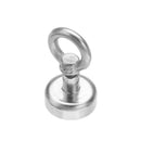 Effetool 20mm 9kg Neodymium Recovery Magnet Metal Detector Eyebolt Circular Ring Magnet