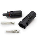 Excellway 5 Pairs PV Solar Panel Cable MC4 Connectors Male & Female Waterproof IP67 for Photovoltaic Solar System