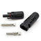 Excellway 5 Pairs PV Solar Panel Cable MC4 Connectors Male & Female Waterproof IP67 for Photovoltaic Solar System